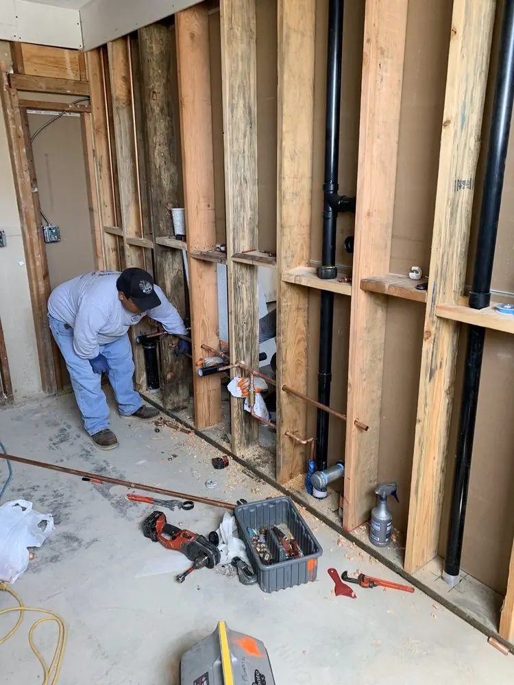 Commercial rough-in plumbing for Trenchless Sewer Repair in North Woodstock